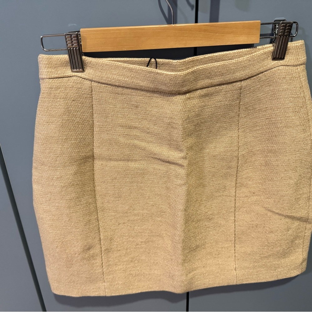 Sandro Beige Mini Skirt